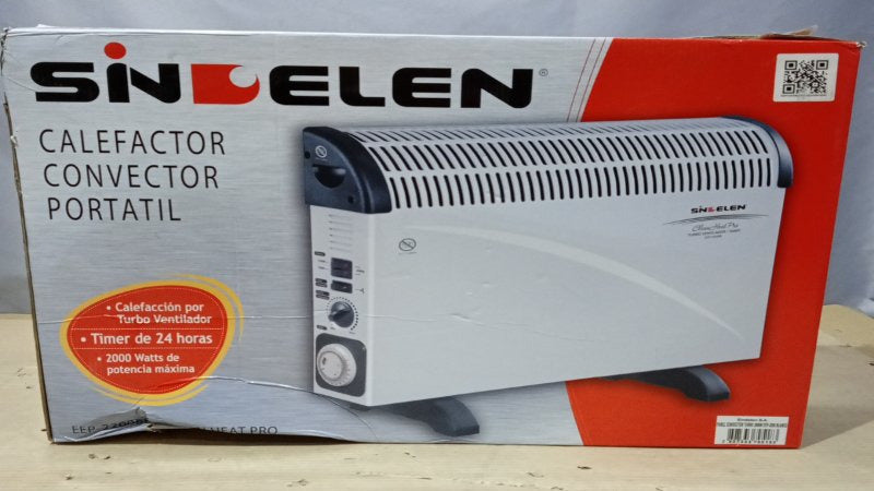 Calefactor Convector Portátil Sindelen EEP-2200BL 2200W