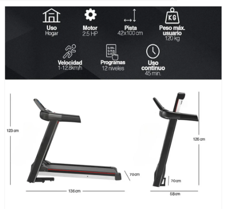 Trotadora Electrica + Smartband Xiaomi 7 Yep Sport Yep1024
