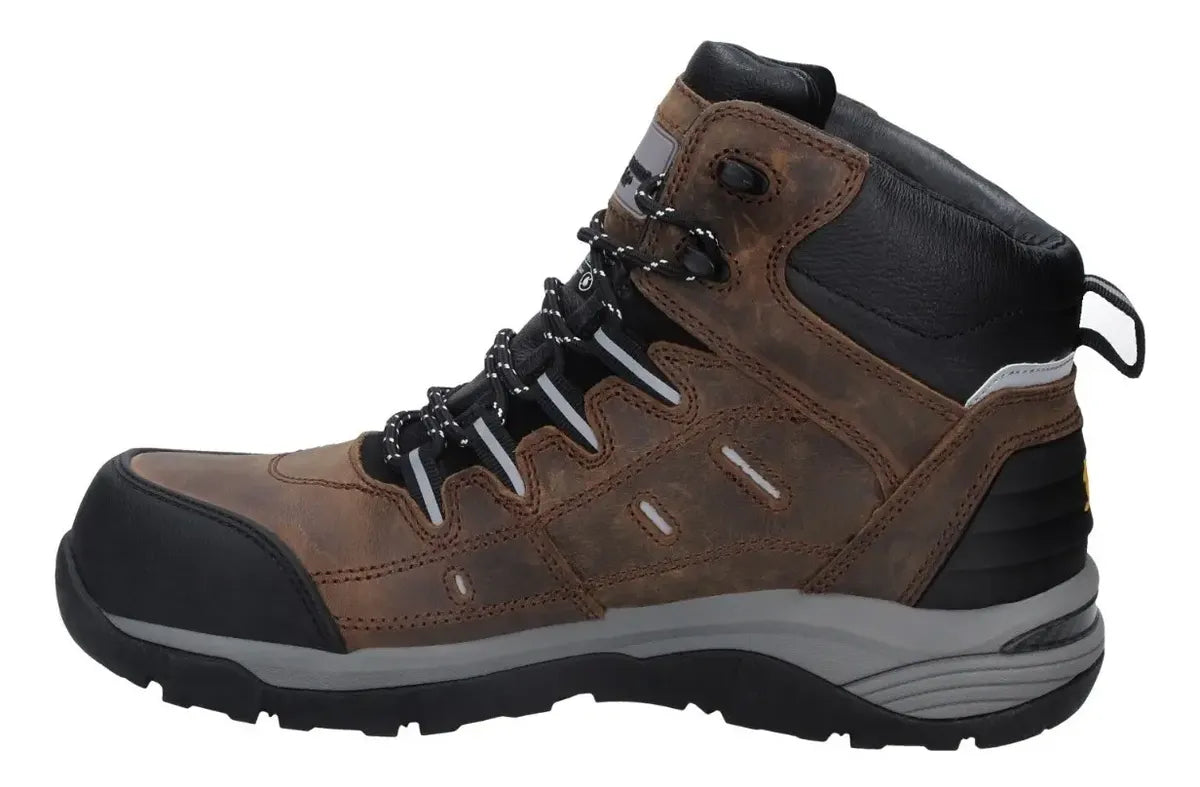 Botín de Seguridad Panama Jack PJ507MDKTC – Café Moro, Talla 42, Masculino