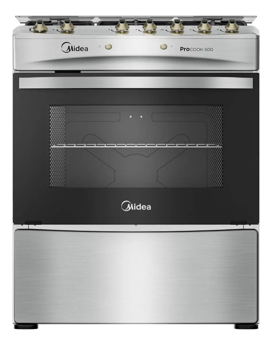 Cocina 5 Quemadores Midea MCG-5QPI30NS Inoxidable