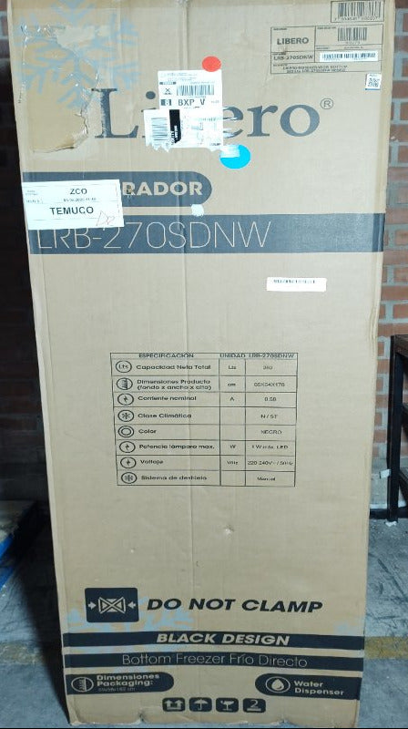Refrigerador Bottom Freezer Libero LRB-270SDNW 262 Litros