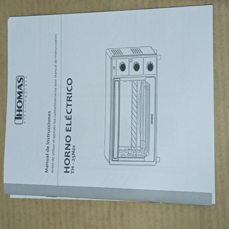 Horno Eléctrico Thomas TH-25N01 25 Litros Negro