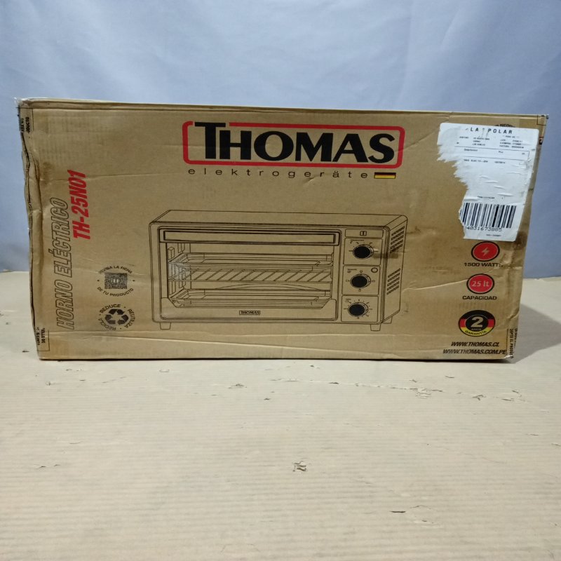 Horno Eléctrico Thomas TH-25N01 25 Litros Negro
