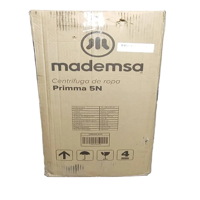 Centrífuga Carga Superior Mademsa Primma 5N 5 kilos