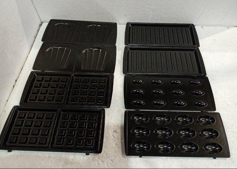 Sandwich Maker 6 en 1 con Moldes Intercambiables Antiadherente