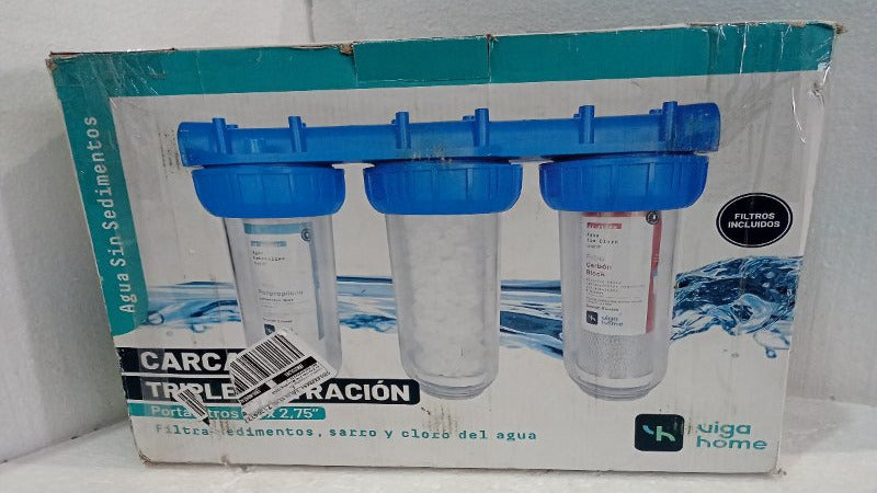 Filtro de Agua Vigahome Triple Antisarro + Sedimentos + Cloro