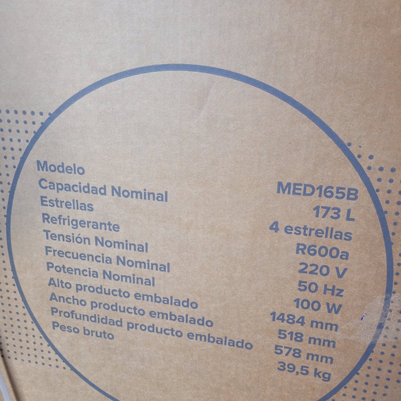 Refrigerador MADEMSA MED165B Gris 173 Litros