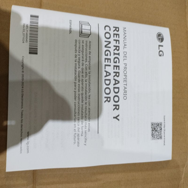 Refrigerador LG LB33MPP Inox 306 Litros