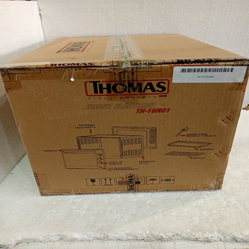 Horno Eléctrico Thomas TH-16N01 16 Litros Negro
