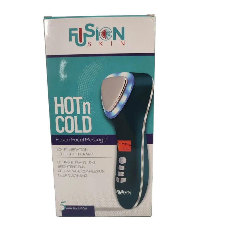 Masajeador Facial Fusion Skin Hot & Cold con Luz Roja y Azul