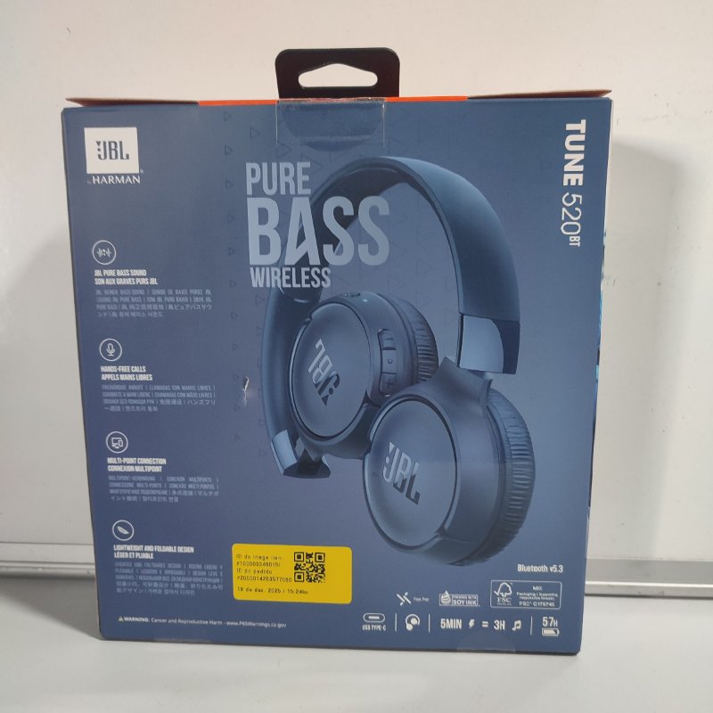 Audífonos Inalámbricos JBL TUNE 520BT Azul