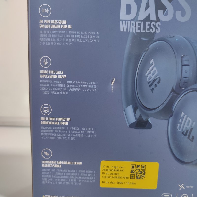 Audífonos Inalámbricos JBL TUNE 520BT Azul