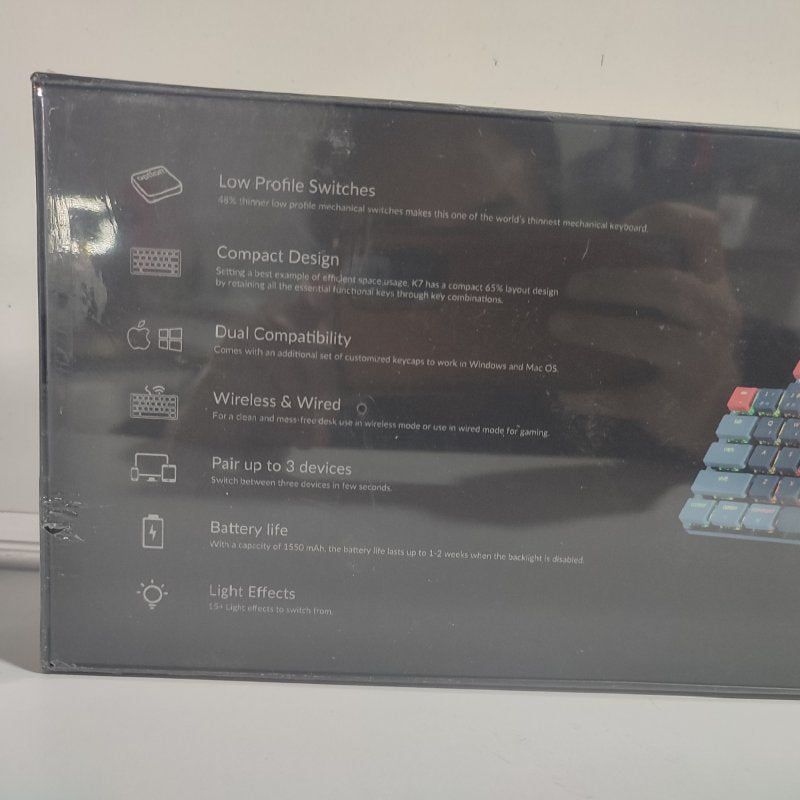 Teclado Mecánico Inalámbrico Keychron K7 K7B3