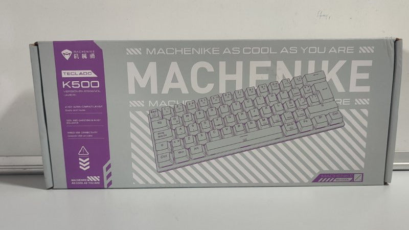 Teclado Mecánico Machenike K500-B61 Red Switch RGB con Cable