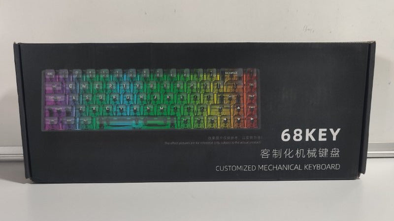 Teclado Mecánico Gamer 68 Teclas Transparente