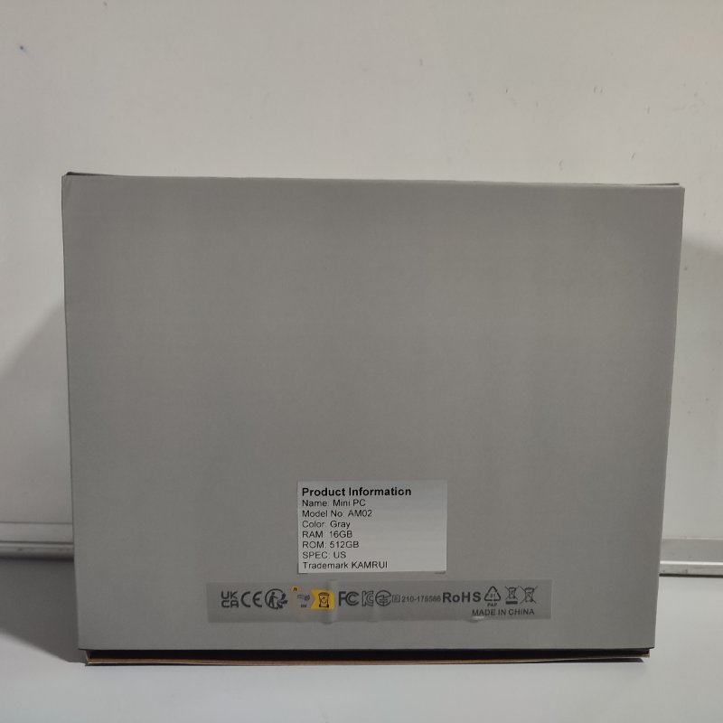 Mini PC KAMRUI AM02 Ryzen 7 16GB RAM 512GB SSD