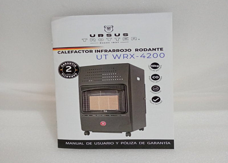 Calefactor Infrarrojo Ursus Trotter UT WRX-4200, 15 kilos