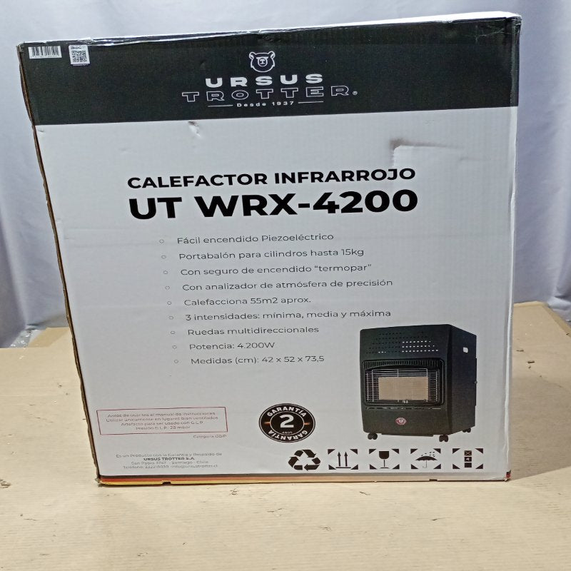Calefactor Infrarrojo Ursus Trotter UT WRX-4200, 15 kilos