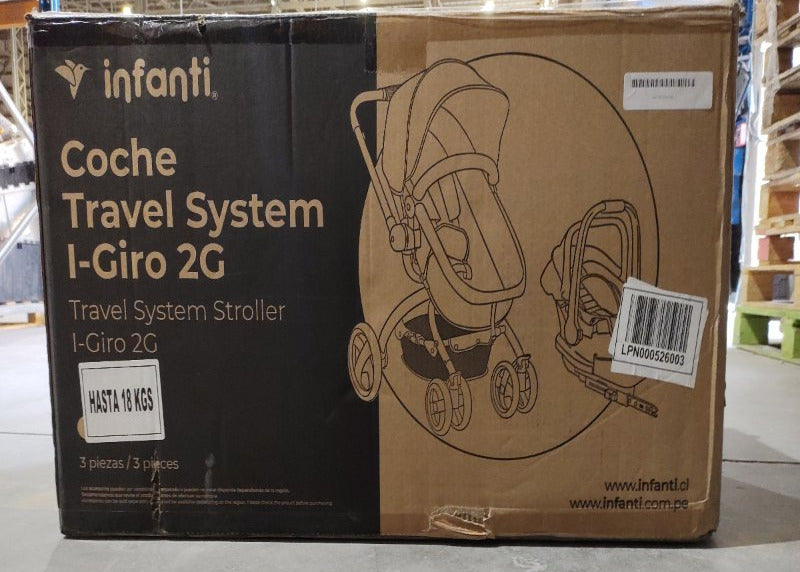 Coche Travel System Infanti i-Giro 2G, Negro