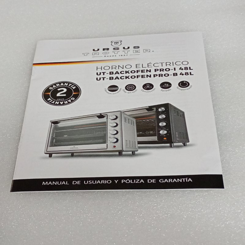 Horno Eléctrico Ursus Trotter UT-BACKOFEN PRO-I 48 Litros