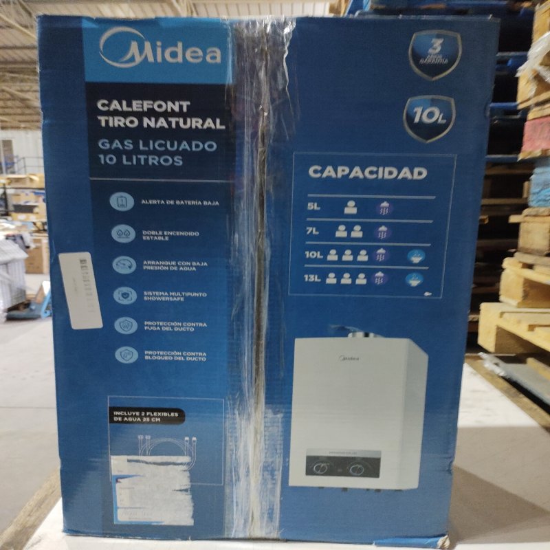 Calefont Midea MGWH10-20MDNCLW-GL 10 Litros Gas Licuado