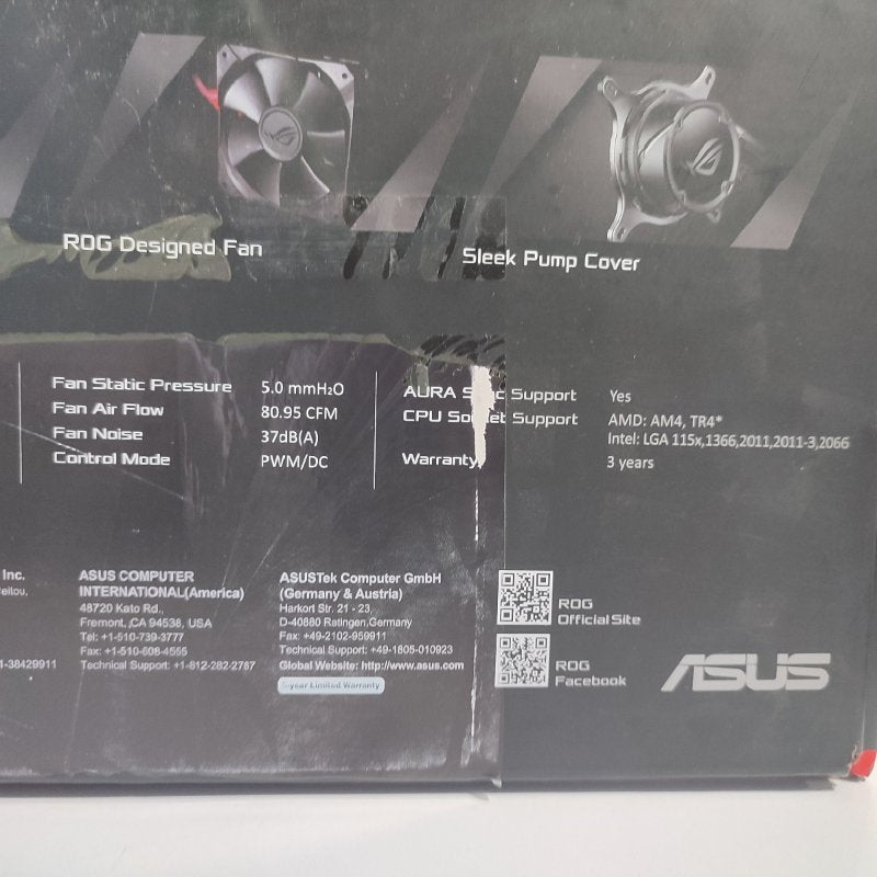 Refrigeración Líquida ASUS ROG Strix LC 240 Negro para CPU