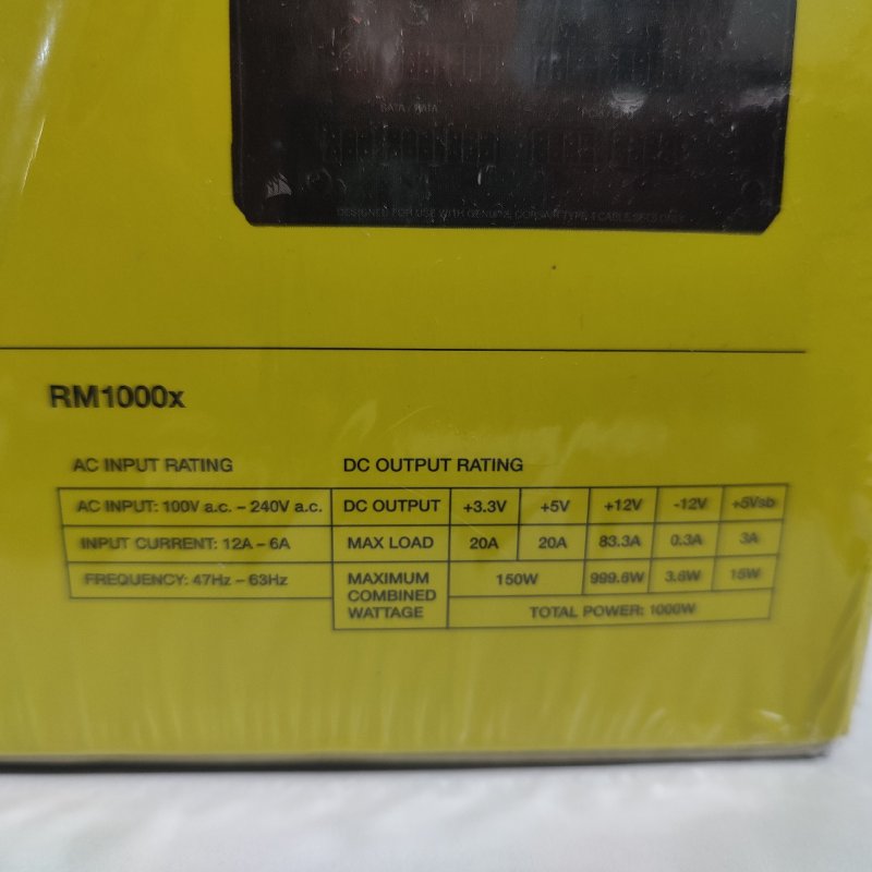 Fuente de Poder ATX Corsair RM1000X 1000W 80 PLUS
