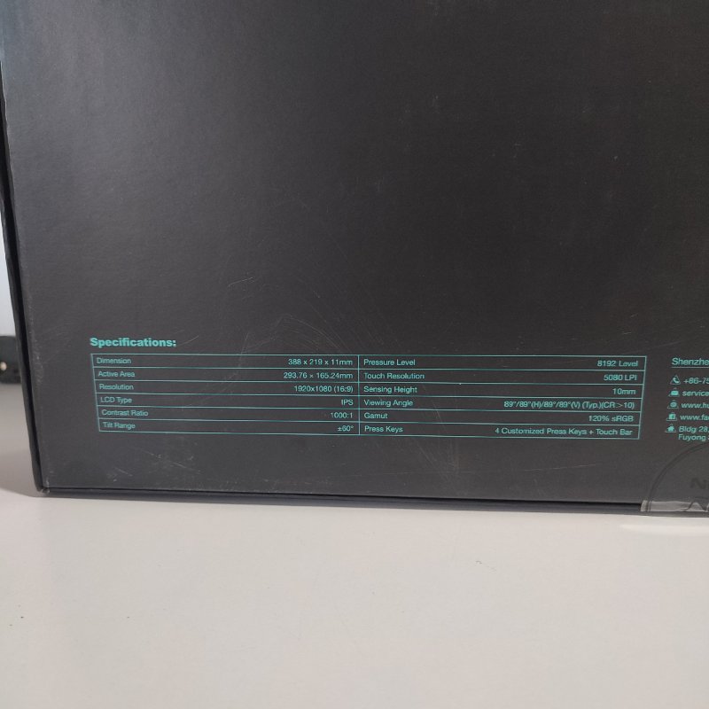 Tableta Gráfica HUION Kamvas Pro 13 GT-133