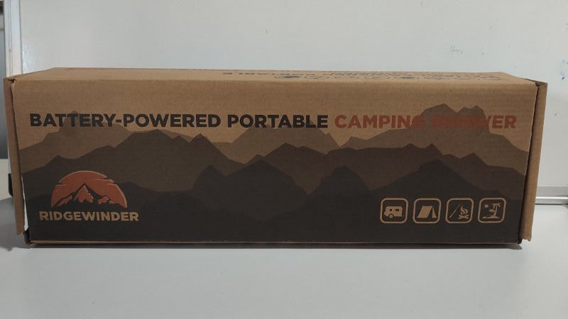 Ducha Portátil Recargable RidgeWinder Camping Shower - Negro