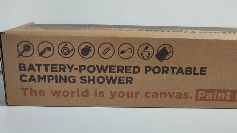 Ducha Portátil Recargable RidgeWinder Camping Shower - Negro