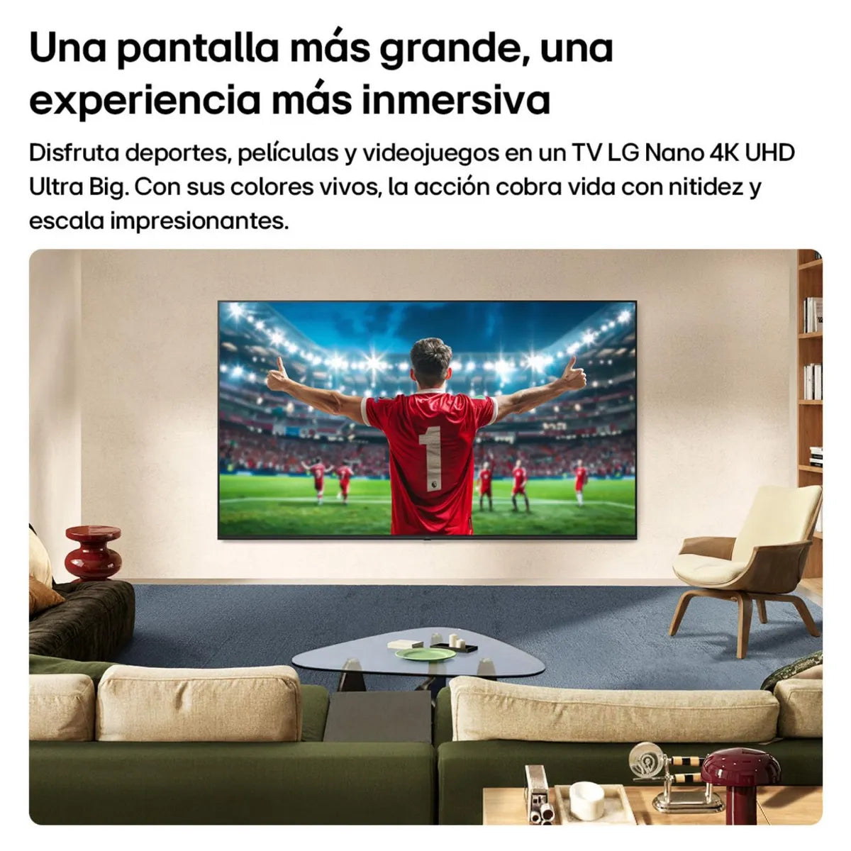 Smart TV LG 85NU800BPSB 4K UHD, 85 pulgadas