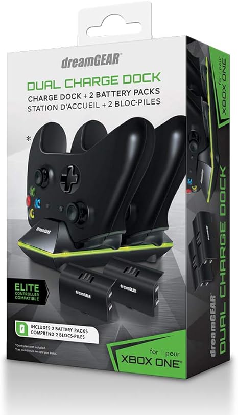 Base De Carga Dreamgear Dual Charge Dock Negro