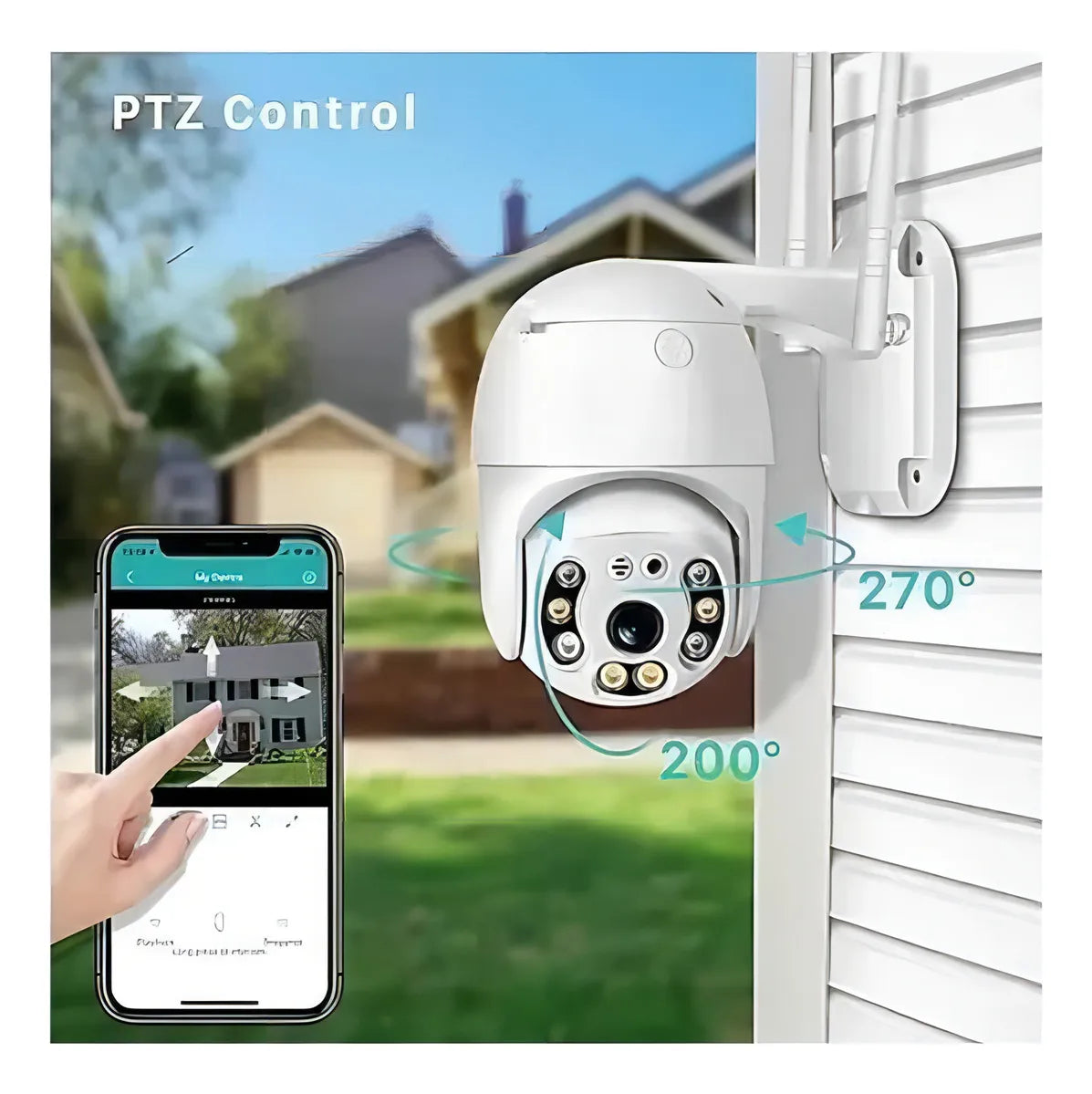 Camara Ip Wifi Generico Alarma Exterior Anti Agua Ip66 [MT]