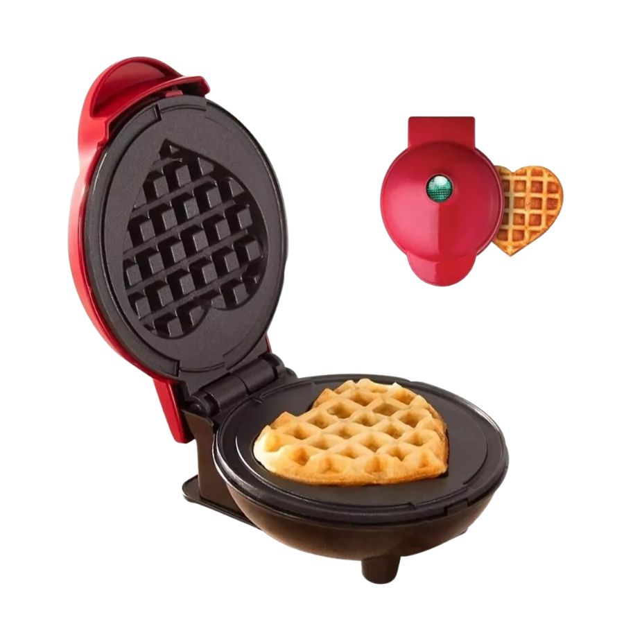 Mini Maquina Para Wafles De Corazon Tasbel Eat Good Feel Good 350 Watts