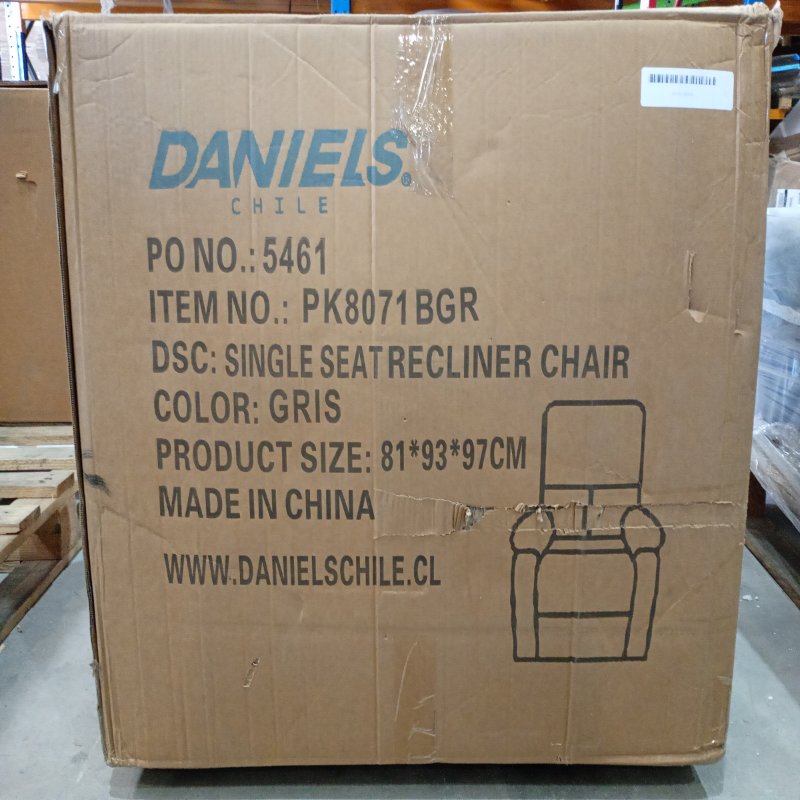 Sillón Reclinable Berger Daniels VS8070BDGR Gris