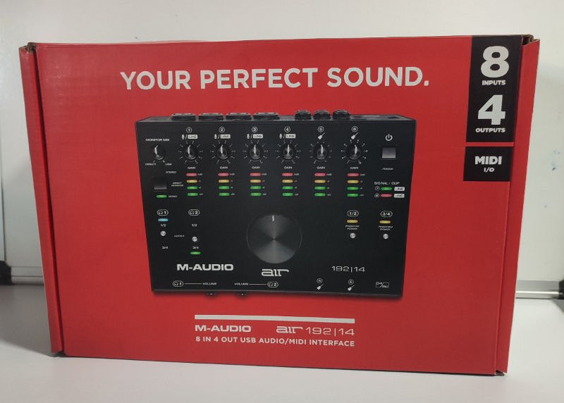 Interfaz de Audio M-Audio AIR 192|14 – 8 Entradas / 4 Salidas con MIDI