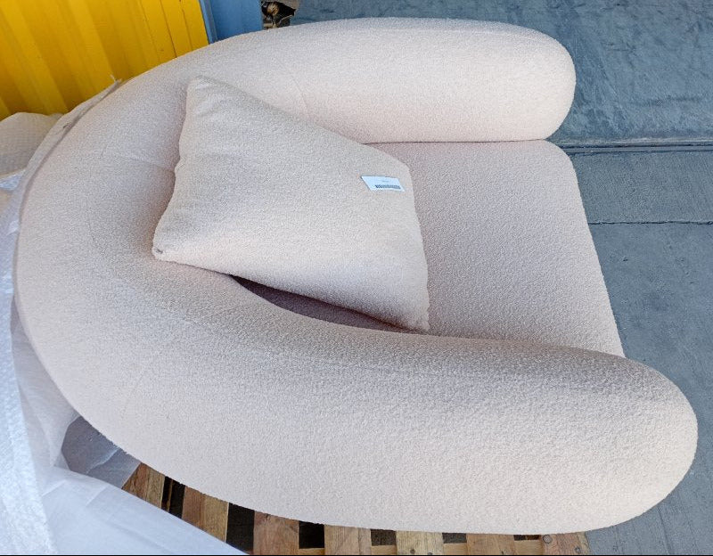 Sofá Poltrona Santu Home Deco Sherpa Sessel Crema