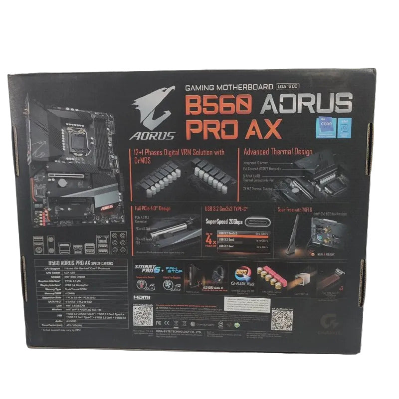 Placa Madre Gigabyte Aorus B560 Pro AX/ CHIPSET B560 LGA 1200