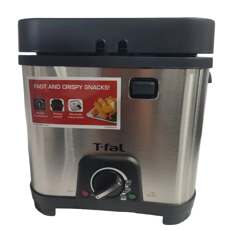 Mini Freidora eléctrica T-Fal FF492D51 Acero Inoxidable 1.2 Litros