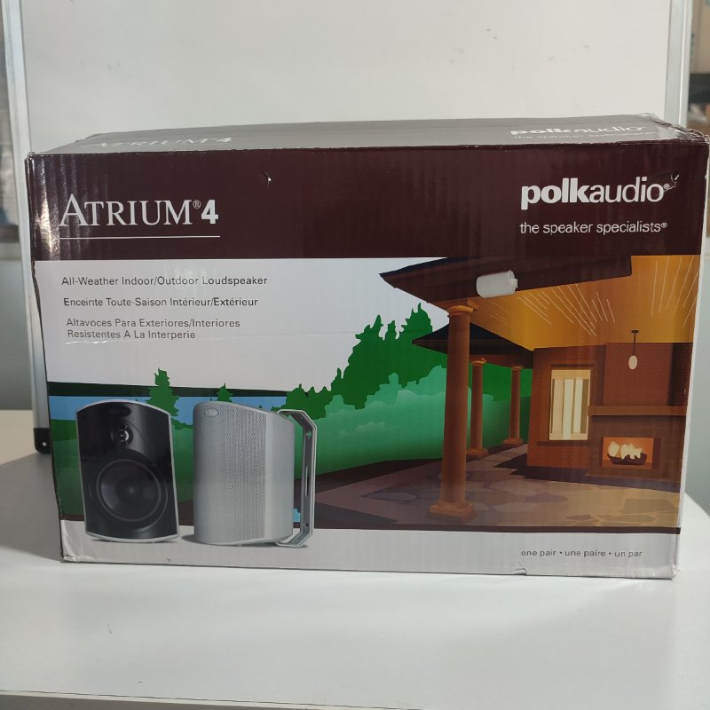 Altavoz Todo Clima Polk Audio Atrium 4, Resistente a la Intemperie para Interiores y Exteriores