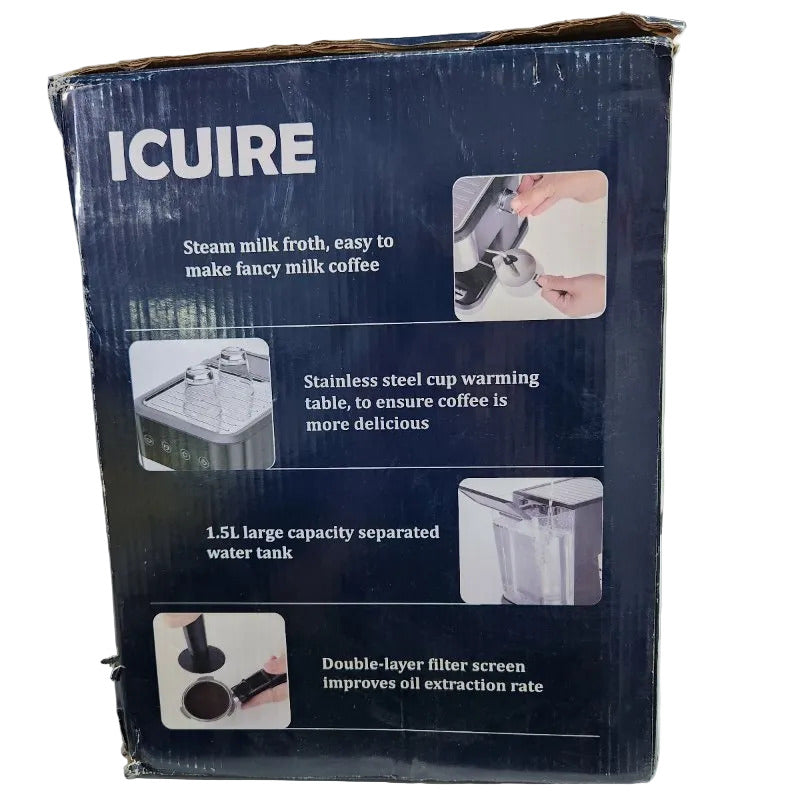 Cafetera espresso ICUIRE CM3080 1050W