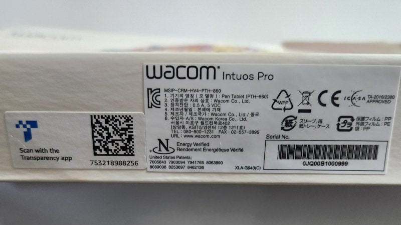 Tableta Gráfica Profesional Wacom Intuos Pro PTH-860