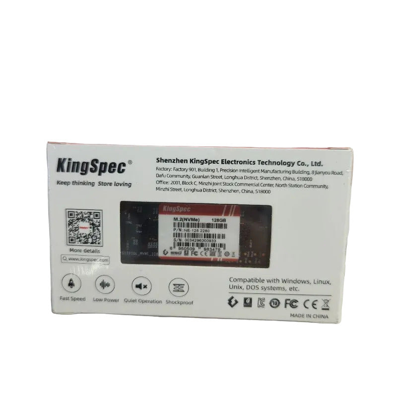 SSD Interno KINGSPEC M.2 NVMe 128GB