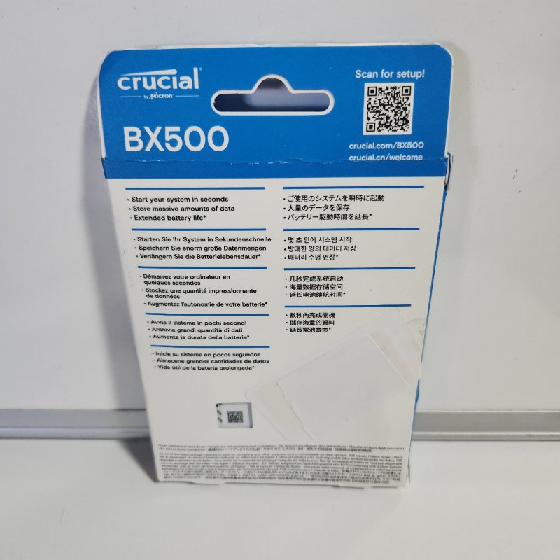SSD Crucial by Micron BX500 1TB SATA