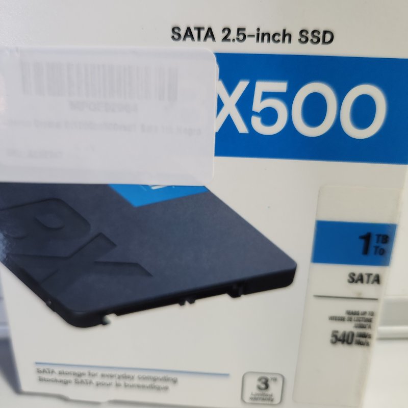 SSD Crucial by Micron BX500 1TB SATA