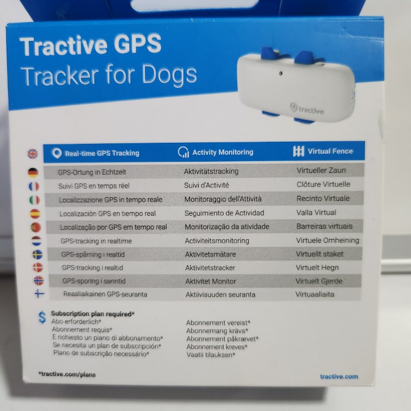 Rastreador GPS Tractive para Perros con Monitor de Actividad 4G/LTE