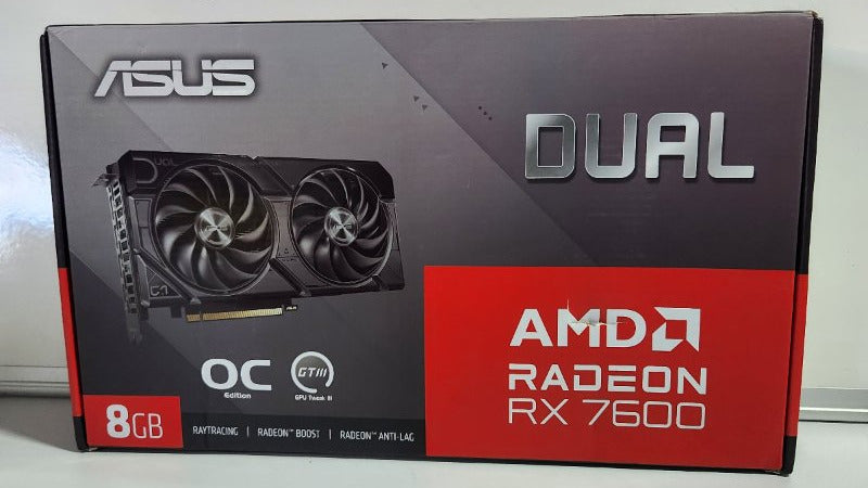 Tarjeta de Video AMD Radeon ASUS DUAL RX 7600 8GB