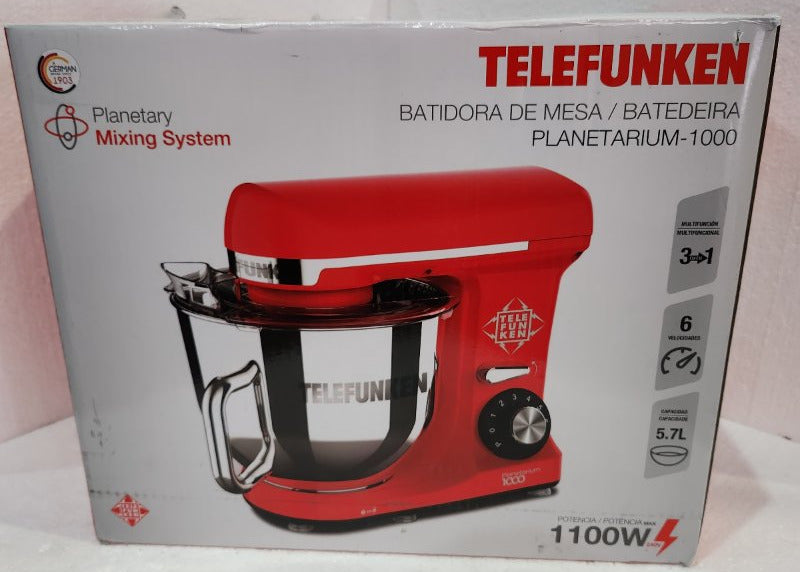 Batidora de Mesa Telefunken Planetarium-100 5.7 Litros 1100W 6 Velocidades