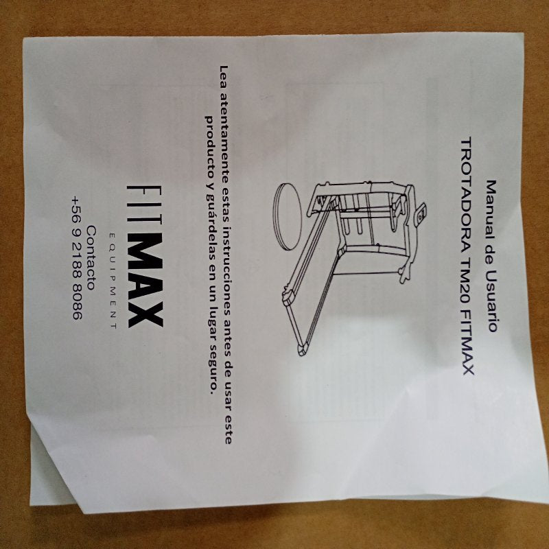Trotadora Fitmax TM20, Negro