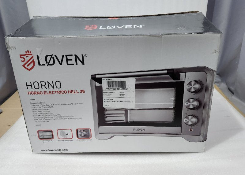 Horno Eléctrico Loven Hell 35 Inox 35 Litros